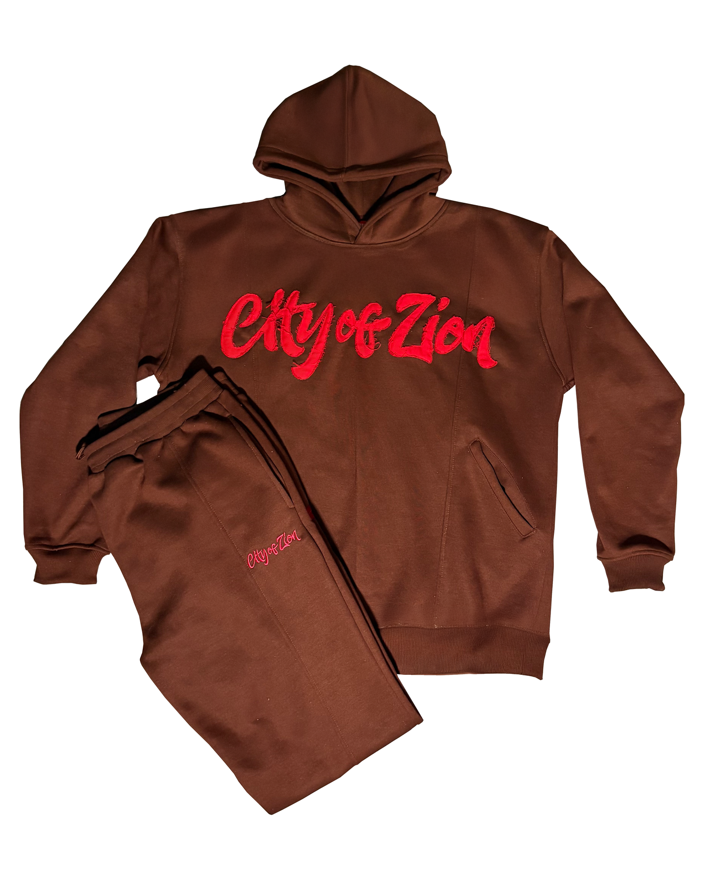 City Of Zion Distressed Jogger Set