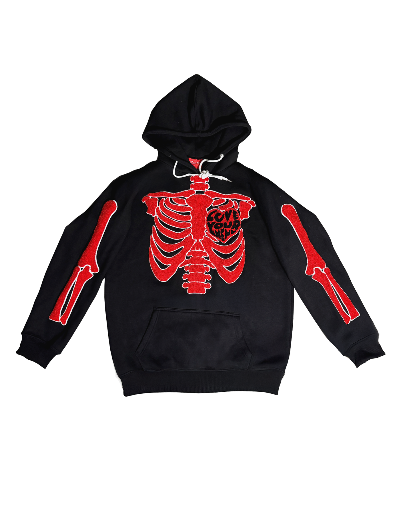 Love Your Enemy Chenille Patch Hoodie